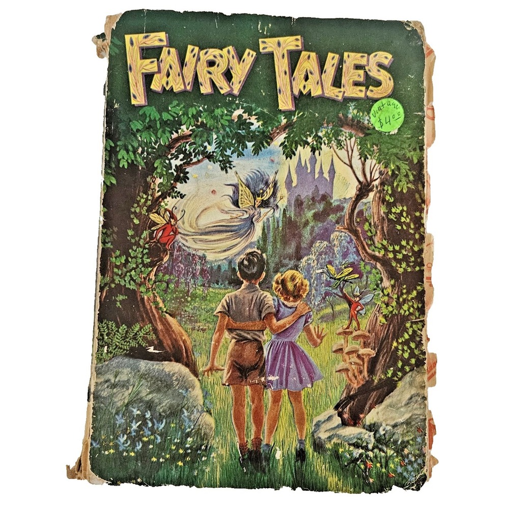 Very Rough - Fairy Tales Book Vintage 1950 Whitman Storybook Illustrated